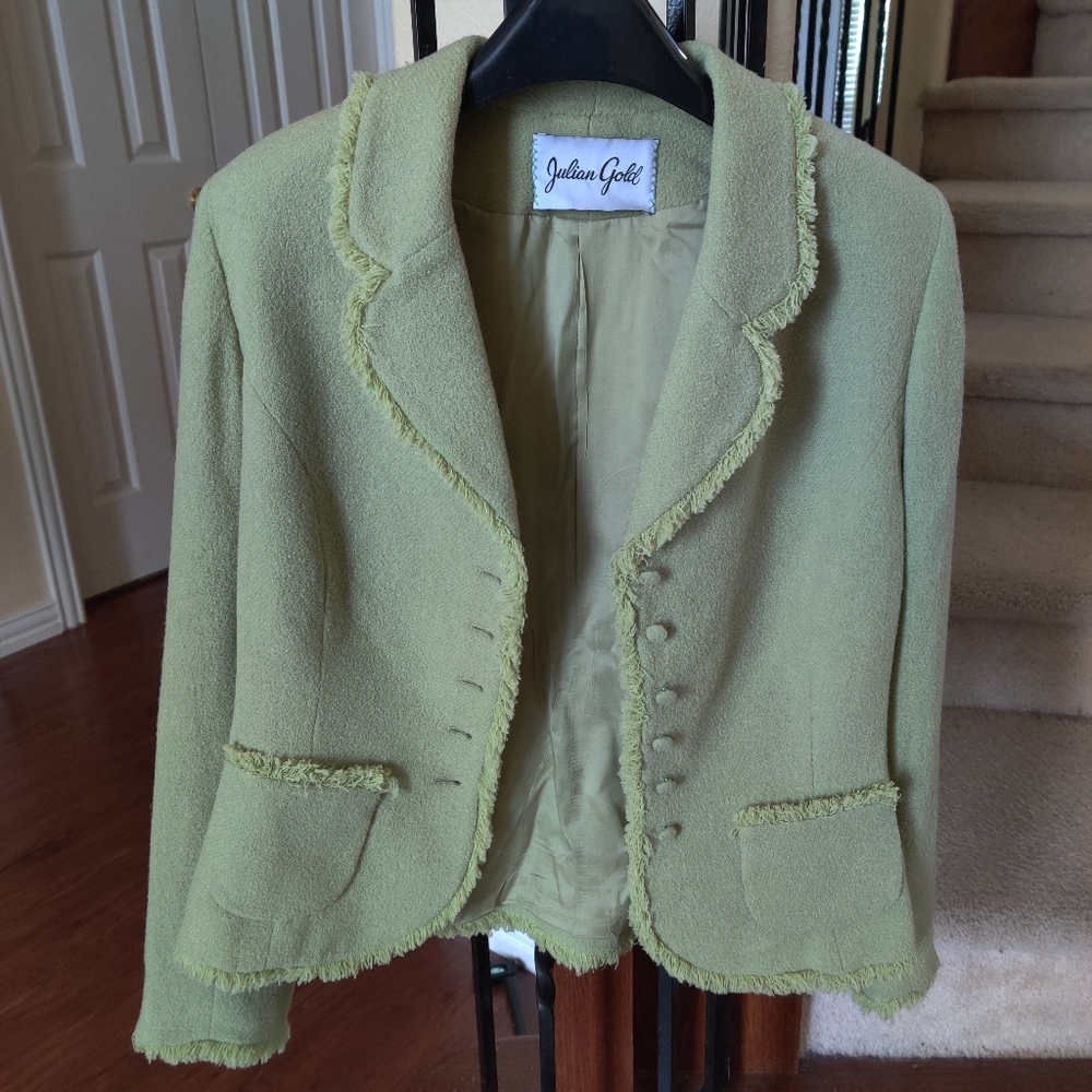 Julian Gold Lime Green Blazer